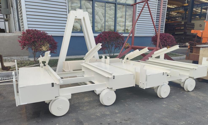 Jembatan gerobak sebelum autoclave